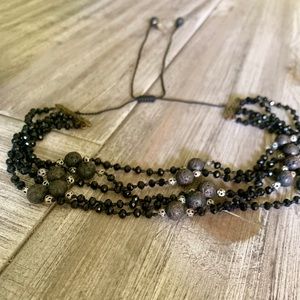 Sam Edelman Black Beaded Choker